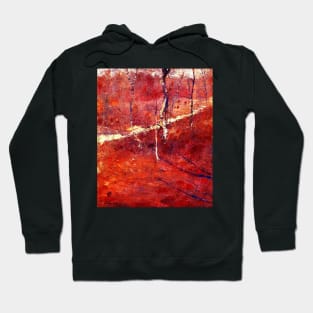 Landscape Painting Red Hoodie